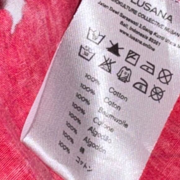 NWOT women’s LUSANA LEETA BELTED Rosa Reed & white floral midi DRESS xs small - Picture 8 of 10